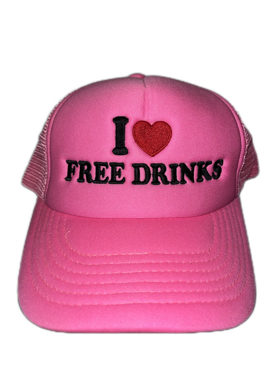 I LOVE FREE DRINKS HAT