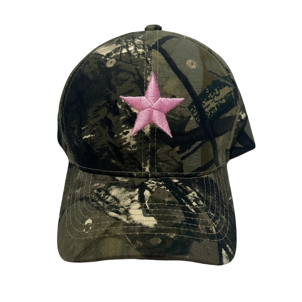 PINK STAR CAMO HAT