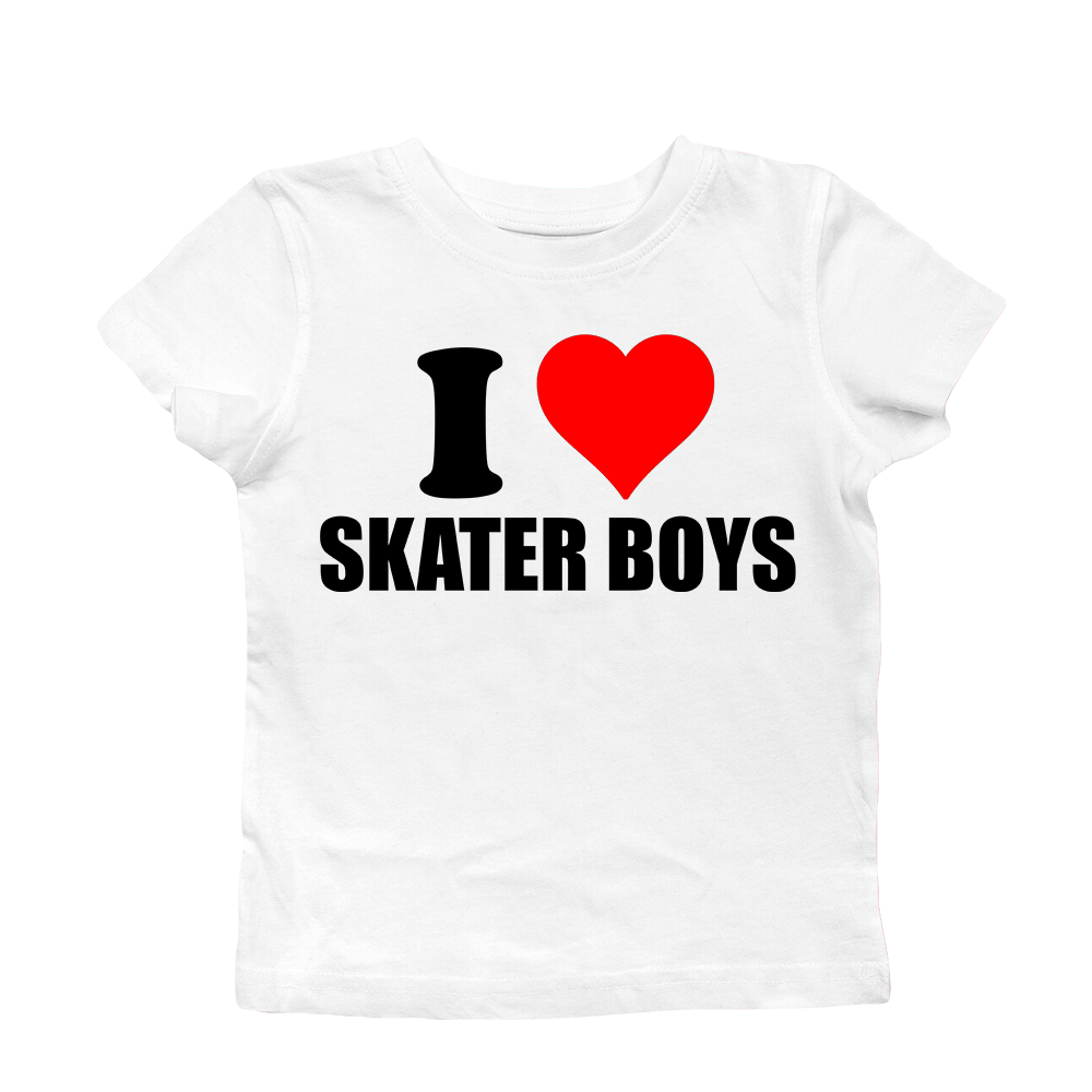 I LOVE SKATER BOYS BABY TEE