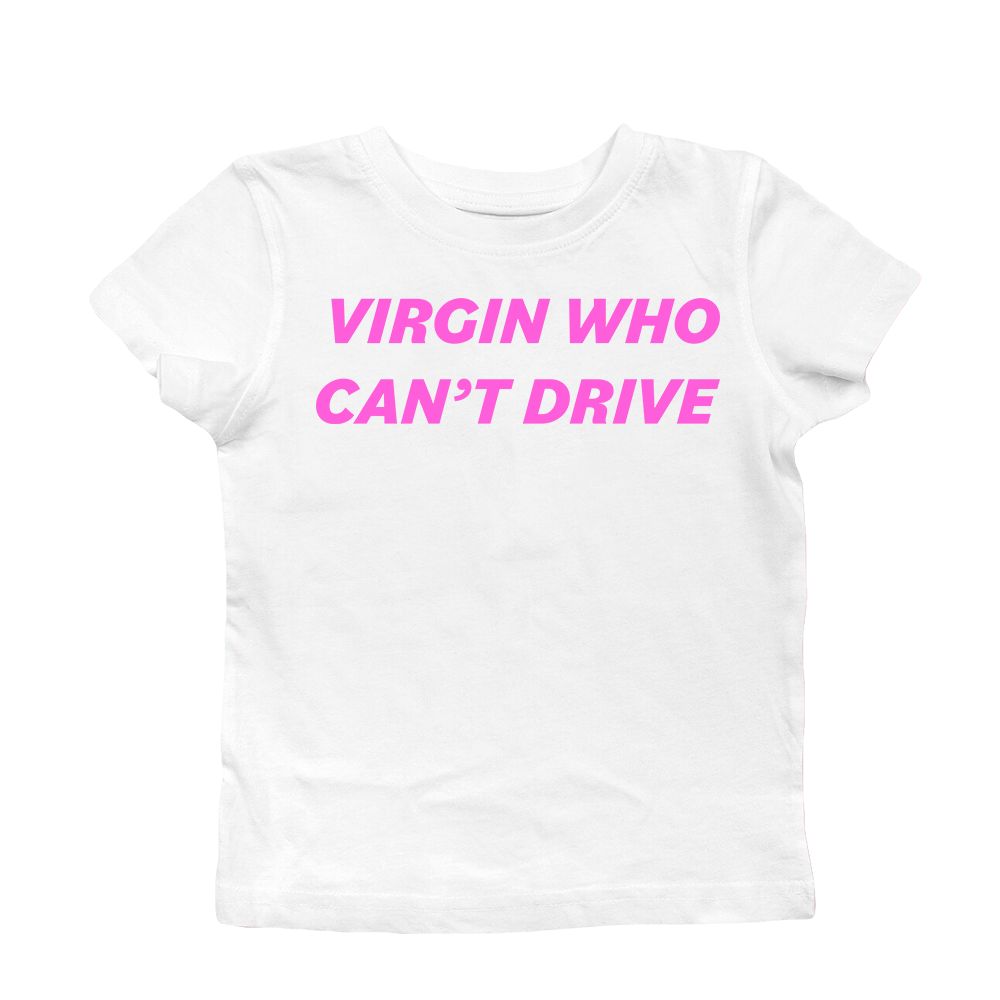 VIRGIN WHO CANT DRIVE BABY TEE